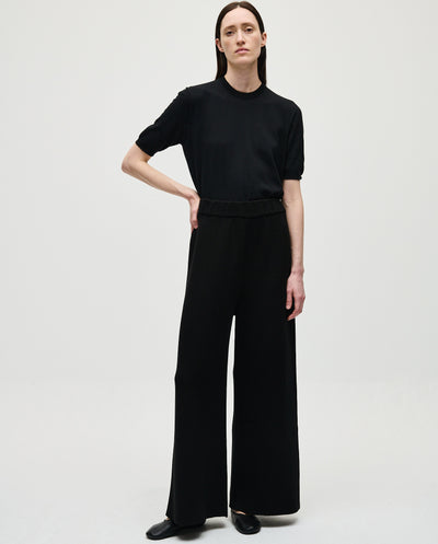 GARMENT DYED COTTON TROUSERS